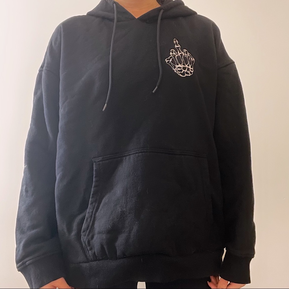 fashion nova finger in the sky hoodie